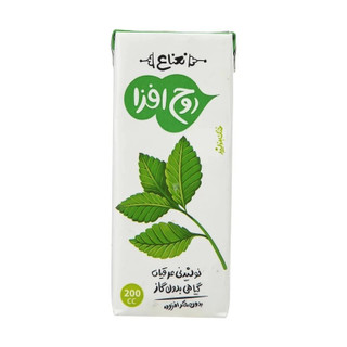 نوشیدنی عرقیجات پاکتی 200 سی سی روح افزا با طعم نعنا کارتن 32 عددی